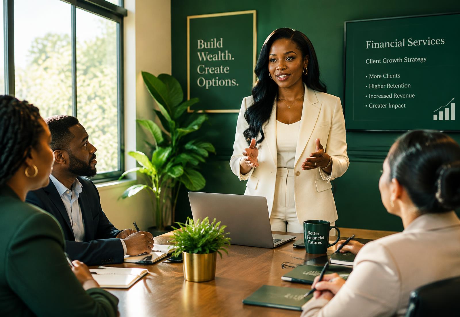 HerNextMove leader coaching a sales team